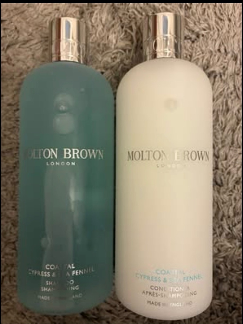 Molton Brown Coastal Cypress & Sea Fennel shampoo and conditioner set